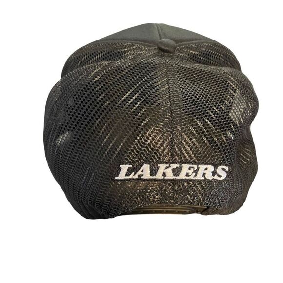 NBA Ultra Game Los Angeles Lakers Mesh Snapback HAT One Size Fits All Black - Picture 3 of 4
